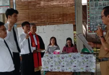 Kades Iraonogeba Lantik Aparat Desa