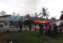 Gudang Kantor Camat Lahewa Terbakar, Diduga Korsleting Listrik