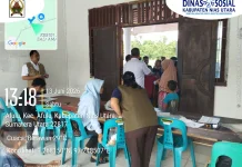 Dinsos Nias Utara Monitoring Penyaluran Bansos Sembako dan PKH TW II di Afulu