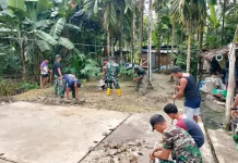 Karya Bakti TNI AD untuk Rakyat Perkuat Gotong Royong Bangun RTLH di Nias Utara