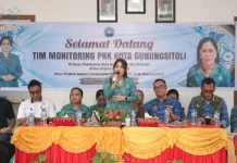 Perkuat PAAREDI, TP-PKK Gunungsitoli Monitoring Desa Binaan