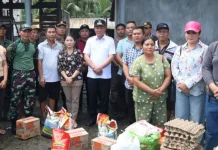 Bupati Eliyunus Kunjungi Korban Kebakaran Rumah di Bawadasi