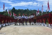 Jembatan Modular di Sungai Sefa Karya TNI, Penghubung Vital Antar Wilayah