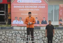 Bupati Nias Utara Pimpin Pelepasan Tim Sensus Ekonomi