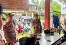 Personil Polres Nias Kawal Kunjungan Ibu Gubernur Sumut di Tuhemberua