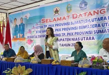 TP PKK Provinsi Sumut Monitoring Administrasi PKK di Desa La’aya