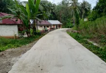 TNI AD Rampungkan Jalan Rabat Beton 1,25 Km di Nias Selatan