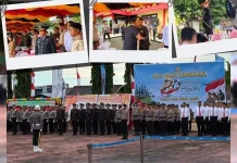 Kalapas Gunungsitoli Ikuti Upacara dan Syukuran Hari Bhayangkara Polres Nias