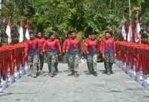 Satgas Karbak TNI AD Rampungkan Pembangunan Jembatan Modular di Nias Utara