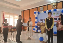 Kayleen Kezia Telaumbanua Juara I Pemilihan Duta Cyber Safety Kota Gunungsitoli