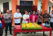 Polsek Bawolato Amankan Sakramen Krisma Gereja Katolik ST. Thomas