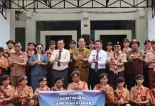Pemkab Nias Barat Lepas Kontingen Pramuka ke Jamda Sumut