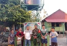 Satgas Karbak TNI AD Rampungkan Sarana Air Bersih di Nisel