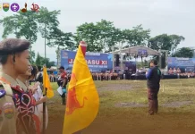 Kwarcab Gerakan Pramuka Nias Ikuti Gladi Bersih Pembukaan Jambore Daerah XI