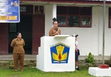Sekda Nias Utara Buka MPLS SMPN 2 Lotu, Siswa Diminta Hormati Orang Tua