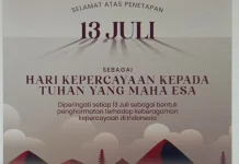 Setiap 13 Juli Ditetapkan Sebagai Hari TYME