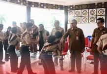 Kepulangan Kwarcab Gerakan Pramuka Nias Disambut di Pendopo Bupati Nias