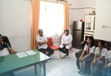 Delapan Siswa Prakerin di Kantor Dinas Kominfo Kabupaten Nias