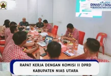 Dinsos Nias Utara Raker dengan Komisi II DPRD, Bahas Efektivitas Program Sosial
