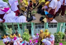 Penanaman Pohon, Wujud Penguatan Ekoteologi di Lingkungan MIN 2 Gunungsitoli