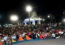 Ribuan Warga Nias Nobar Final Piala Dunia 2026 Bersama Gubernur Sumut