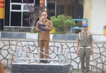 Sekda Nisut  Pimpin Upacara Bendera, Tekankan Disiplin ASN