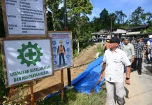 Wagub Surya Pastikan Pembangunan Bronjong Jalan Miga-Lolowua Rampung 3 Bulan