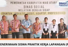 Dinsos Nias Utara Terima Siswa Praktik SMK 1 Tugala Oyo