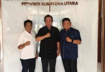 Bupati Nias Barat Kunjungi Kantor KONI Sumatera Utara
