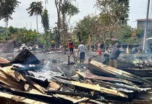 Tiga Bangunan Terbakar di Gunungsitoli, Kerugian Ditaksir Ratusan Juta Rupiah