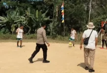 Semarak HUT RI ke-81, Kapolsek Alo'oa Resmi Buka Turnamen Futsal Antar Klub