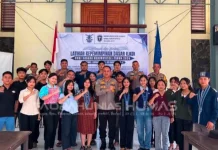Polres Nias Bekali GMKI Gunungsitoli Wawasan Kebangsaan dan Bela Negara