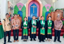 Ephorus BNKP Lantik Pendeta Baru Jemaat Afia Resort 52