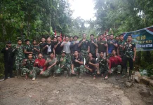 Satgas Karya Bakti TNI AD Rampungkan Jembatan Beton Sungai Ndriali