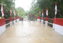 Jembatan Baru Sungai Ndriali Permudah Aktivitas Warga dan Pelajar