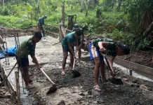 Jembatan Beton Bawomaniamolo Capai Progres 83 Persen