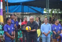 Bupati Nias Utara Hadiri Open Turnamen Bola Voli Desa Lukhu Lase Cup 2026