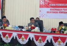 Bupati Nias Barat bersama DPRD Ikuti Pidato Kenegaraan Presiden secara Daring