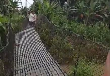 Jembatan Gantung Olindrawa Rusak Parah, Warga Minta Ditangani