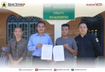 Gubernur Sumut Serahkan 1 Unit Starlink di Desa Balefadorotuho
