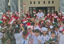 Rumdis Jabatan Bupati Nias Barat Kedatangan Anak-anak TK