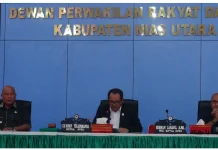 Bupati Nias Utara Hadiri Rapat Paripurna DPRD, Bahas KUA-PPAS APBD 2027