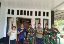 Dandim 0213/Nias Monitoring Pembangunan Jembatan Modular di Sungai Nou
