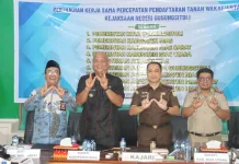 Bupati Nias Utara Hadiri Penandatanganan Kerja Sama Pendaftaran Tanah Wakaf