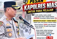 Kapolres Nias Ajak Pelajar Jauhi Narkoba