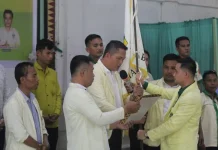 Filemo Daeli Dilantik Menjadi Ketua Pemuda Katolik Nias Barat