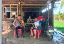 Pasca Banjir, Personel Sirombu Lakukan Pemantauan