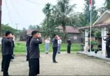 Tingkatkan Kedisiplinan di Masa Non-Tahapan, Bawaslu Nias Utara Gelar Apel