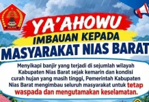 Pemkab Nias Barat Imbau Masyarakat Tetap Waspada