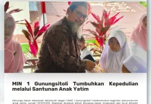 MIN 1 Gunungsitoli Berbagi Kasih dengan Anak Yatim